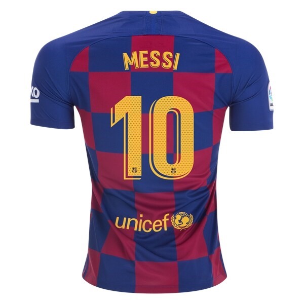 Trikot Barcelona NO.10 Messi Heim 2019-20 Blau Rote Fussballtrikots Günstig